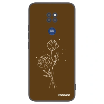 Obal pre Motorola Moto G9 Play - Brown flowers