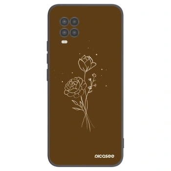 Obal pre Xiaomi Mi 10 Lite - Brown flowers