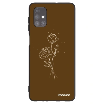 Obal pre Samsung Galaxy M51 M515F - Brown flowers