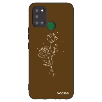 Obal pre Realme 7i - Brown flowers