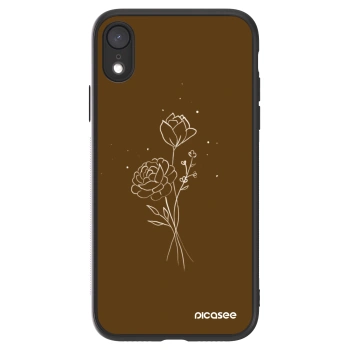Picasee ULTIMATE CASE pro Apple iPhone XR - Brown flowers