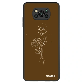 Obal pre Xiaomi Poco X3 - Brown flowers