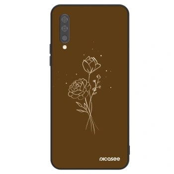 Obal pre Samsung Galaxy A50 A505F - Brown flowers