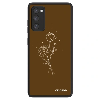 Picasee ULTIMATE CASE pro Samsung Galaxy S20 FE - Brown flowers