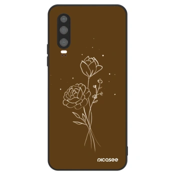 Obal pre Huawei P30 - Brown flowers