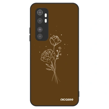Obal pre Xiaomi Mi Note 10 Lite - Brown flowers