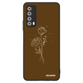 Obal pre Huawei P Smart 2021 - Brown flowers