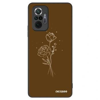Picasee ULTIMATE CASE pro Xiaomi Redmi Note 10 Pro - Brown flowers