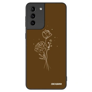 Obal pre Samsung Galaxy S21+ 5G G996F - Brown flowers
