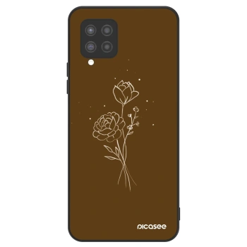 Obal pre Samsung Galaxy A42 A426B - Brown flowers