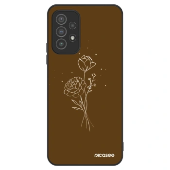 Obal pre Samsung Galaxy A72 A725F - Brown flowers