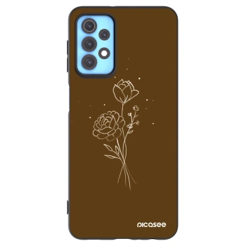 Obal pre Samsung Galaxy A32 4G SM-A325F - Brown flowers