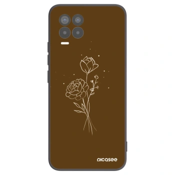 Obal pre Realme 8 Pro - Brown flowers