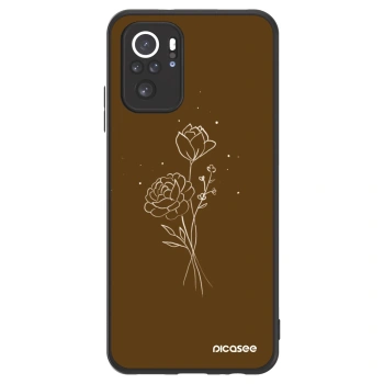 Obal pre Xiaomi Redmi Note 10S - Brown flowers