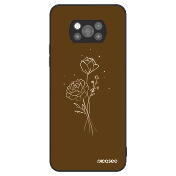 Obal pre Xiaomi Poco X3 Pro - Brown flowers