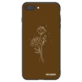 Obal pre Apple iPhone 8 Plus - Brown flowers