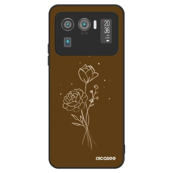 Obal pre Xiaomi Mi 11 Ultra - Brown flowers
