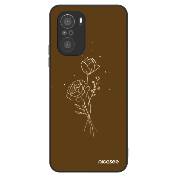 Obal pre Xiaomi Poco F3 - Brown flowers