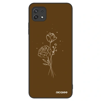 Obal pre Samsung Galaxy A22 A226B 5G - Brown flowers