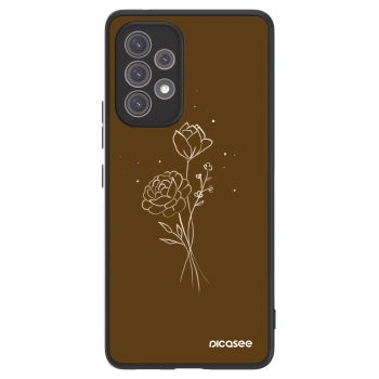 Picasee ULTIMATE CASE pro Samsung Galaxy A52s 5G A528B - Brown flowers