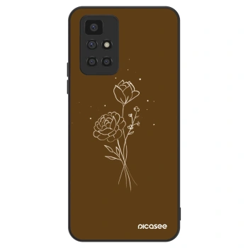 Obal pre Xiaomi Redmi 10 - Brown flowers