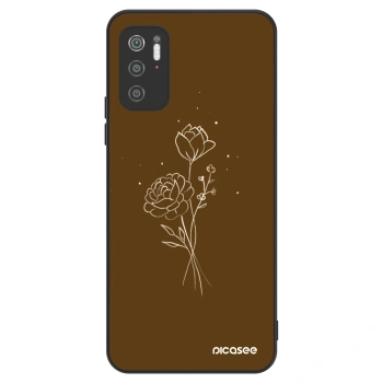 Obal pre Xiaomi Poco M3 Pro 5G - Brown flowers