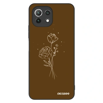 Obal pre Xiaomi 11 Lite 5G NE - Brown flowers