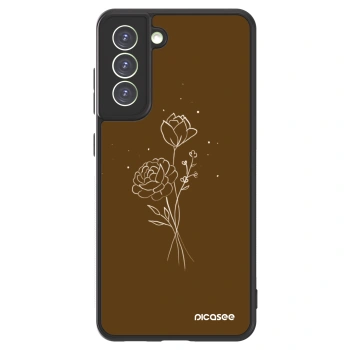 Picasee ULTIMATE CASE pro Samsung Galaxy S21 FE 5G - Brown flowers