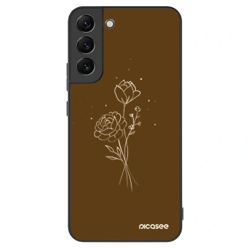 Obal pre Samsung Galaxy S22+ 5G - Brown flowers