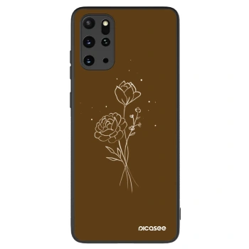 Obal pre Samsung Galaxy S20+ G985F - Brown flowers