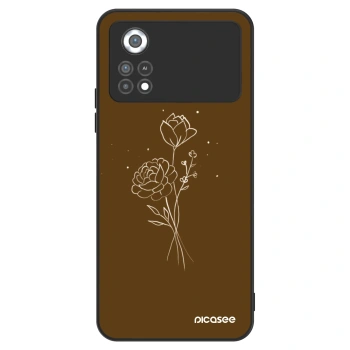 Obal pre Xiaomi Poco X4 Pro 5G - Brown flowers