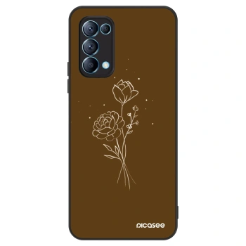 Obal pre OPPO Reno 5 5G - Brown flowers