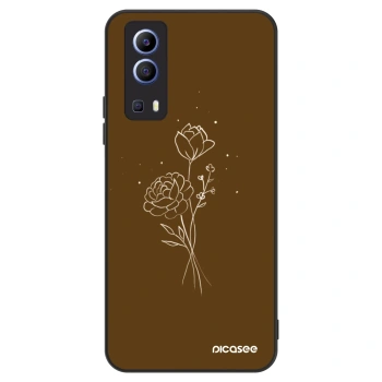 Obal pre Vivo Y52 5G - Brown flowers