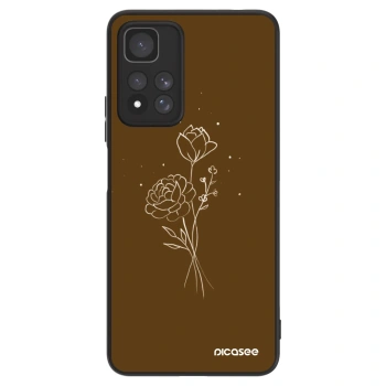 Obal pre Xiaomi Redmi Note 11 Pro+ 5G - Brown flowers