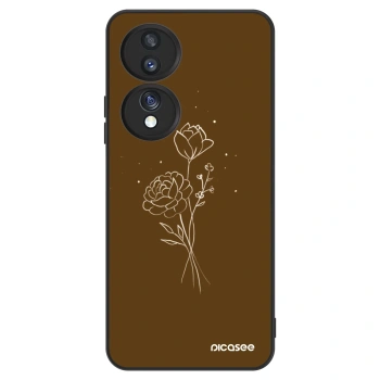 Obal pre Honor 70 - Brown flowers