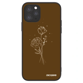 Picasee ULTIMATE CASE MagSafe pro Apple iPhone 11 Pro - Brown flowers