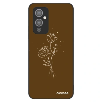 Obal pre OnePlus 9 - Brown flowers
