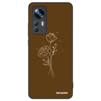 Picasee ULTIMATE CASE pro Xiaomi 12T - Brown flowers