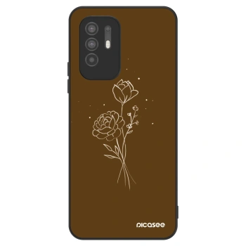 Obal pre OPPO A94 5G - Brown flowers