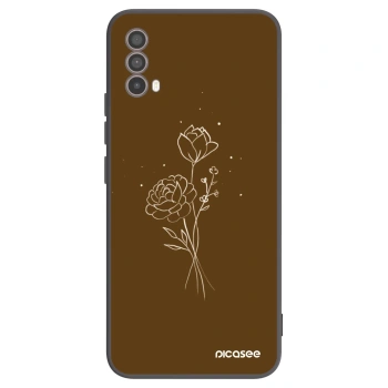 Obal pre Motorola Moto E40 - Brown flowers