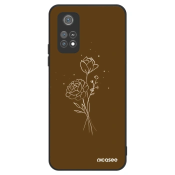 Obal pre Xiaomi Poco M4 Pro - Brown flowers
