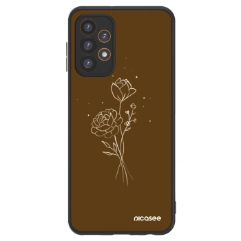 Picasee ULTIMATE CASE pro Samsung Galaxy A23 A235F 4G - Brown flowers