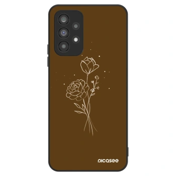 Obal pre Samsung Galaxy A73 5G - Brown flowers