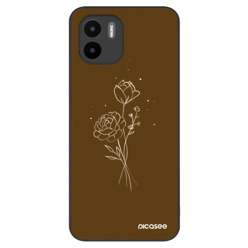 Obal pre Xiaomi Redmi A1 - Brown flowers