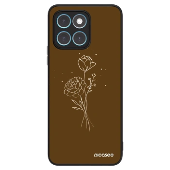 Obal pre Honor X8 5G - Brown flowers