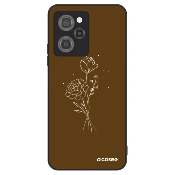 Obal pre Xiaomi Poco X5 Pro - Brown flowers