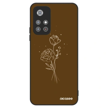 Picasee ULTIMATE CASE pro Xiaomi Redmi Note 11S 5G - Brown flowers