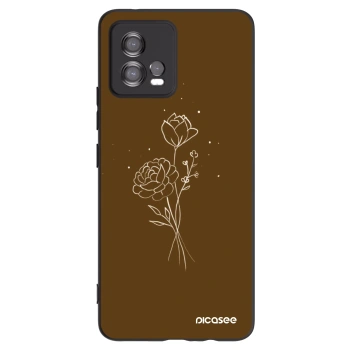 Obal pre Motorola Moto G72 - Brown flowers
