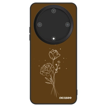 Obal pre Honor Magic5 Lite 5G - Brown flowers