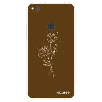 Obal pre Huawei P9 Lite 2017 - Brown flowers